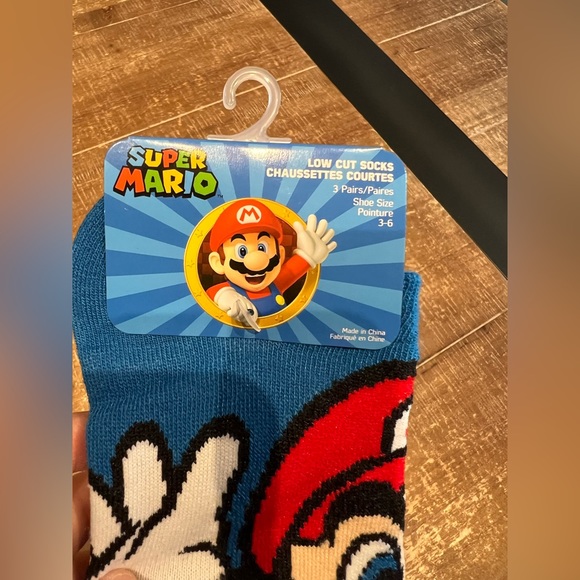 Nintendo Super Mario 3-pack of Kids low cut Socks - Picture 2 of 6